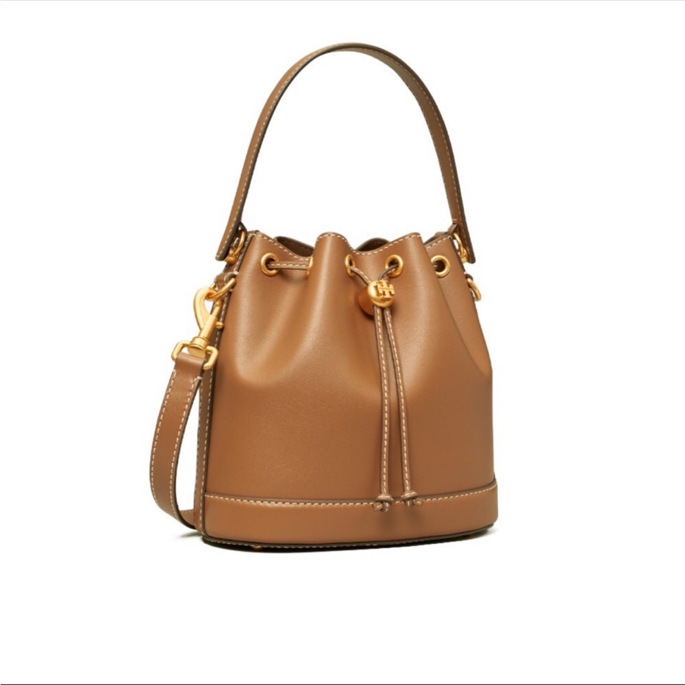 Tory Burch Leather Bucket Bag